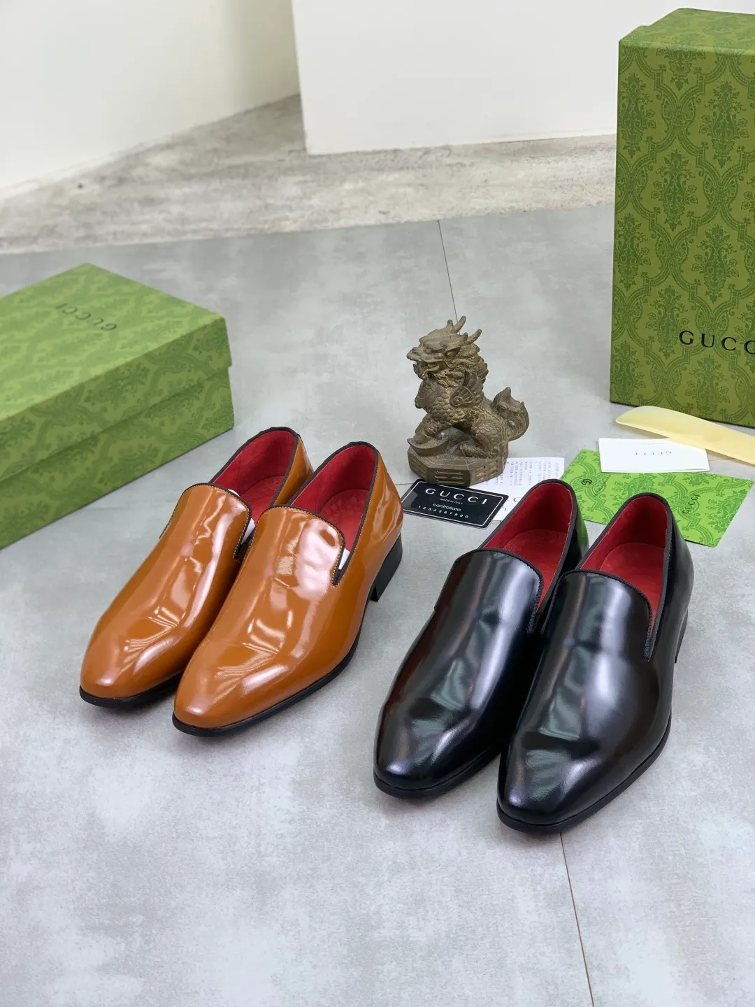 Men's Men's Shoes 💰P542 [New Style] 💰💎💎💎 [Gucci] GUCCI high-end men's formal business leather shoes, original order 1:1! Original imported high-end calfskin, original metal buckle, imported first-layer pigskin lining for feet, original high-end outsole, men's shoe size: 38-44